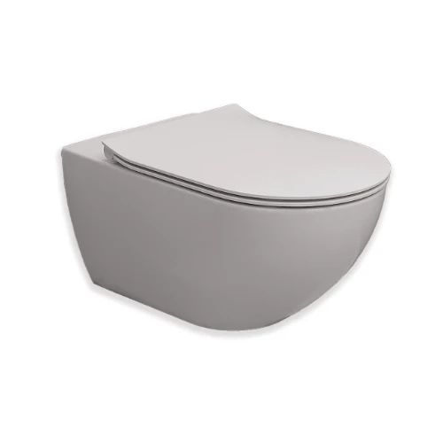 Easylux Obi hangtoilet Cycloneflush zonder spoelrand 550 x 355 x 340 mm - cement