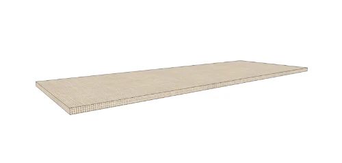 Easylux Klaire top - HPL wastafelblad 1300 x 460 x 18 mm - zonder uitsparing - linnen