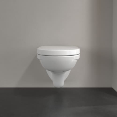 Villeroy & Boch O.Novo compact hangtoilet PACK (Hangtoilet + zitting met softclose) - wit - B360xD490 mm