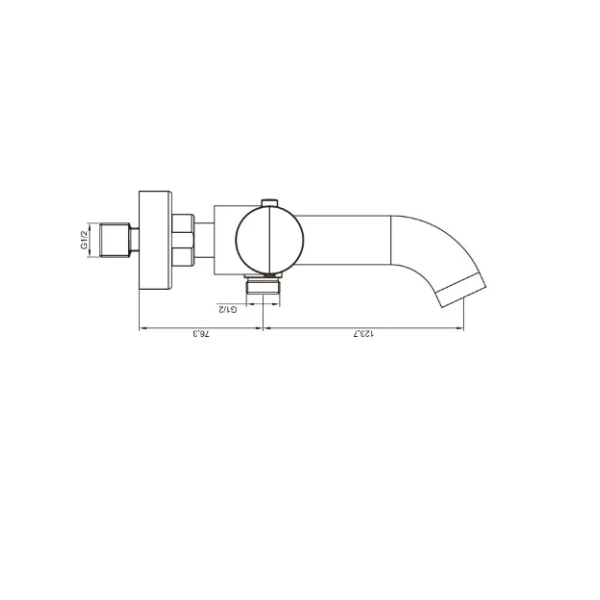 Easylux Vivo badthermostaat - Gun Metal PVD - Belgaqua gekeurd