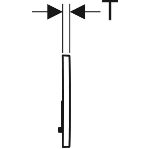 Geberit Sigma 01 bedieningsplaat - wit - kunststof - 2 druktoetsen