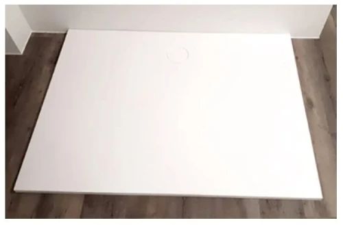 Easylux Solid Shower douchebak solid surface 1200 x 900 x 26 mm - wit mat - inclusief afdekplaatje