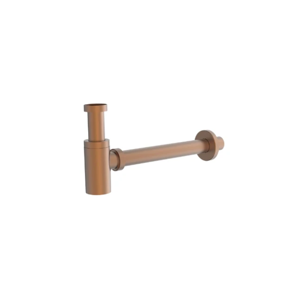 Easylux Vivo bekersifon zonder afvoerplug 5/4 x 32 mm - brushed copper