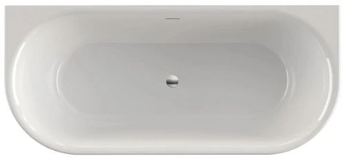 Easylux Navajo 2.0 bad back-to-wall 1800 x 800 x 600 mm - wit - met sleuf overloop - inclusief afvoer wit glans