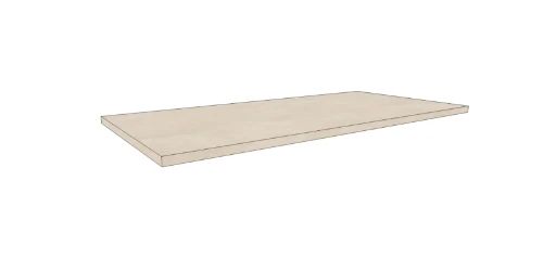 Easylux Klaire top - HPL wastafelblad 900 x 460 x 18 mm - zonder uitsparing - Suave