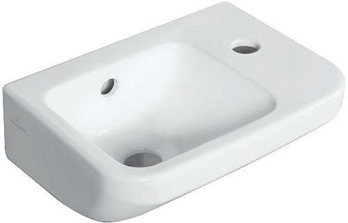 Villeroy & Boch Omnia Architectura handenwasser 360 x 260 mm - met kraangat rechts - met overloop - wit
