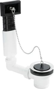 Viega Universal afvoerplug 6/4 x 70 mm - met overloop - met stop en ketting