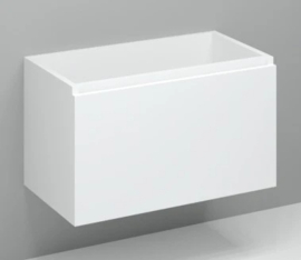 Easylux Kivu wastafelonderkast met 1 lade greeploos 900 x 475 x 520 mm - wit