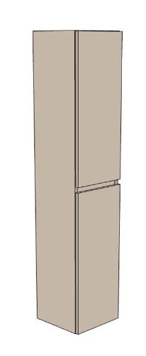 Easylux Klaire kolomkast met 2 deuren omkeerbaar 350 x 350 x 1690 - soft