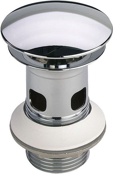 Viega Eleganta afvoerplug 5/4 x 80 mm - chroom - voor wastafel met overloop
