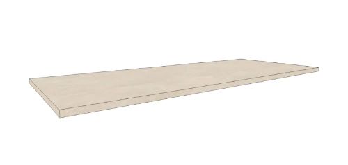 Easylux Klaire top - HPL wastafelblad 1100 x 460 x 18 mm - zonder uitsparing - Suave