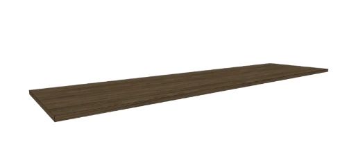 Easylux Klaire top - HPL wastafelblad 1800 x 460 x 18 mm - zonder uitsparing - walnut