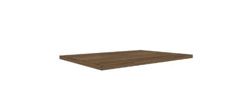 Easylux Klaire top - HPL wastafelblad 600 x 460 x 18 mm - zonder uitsparing - walnut