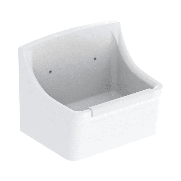 Geberit 300 Basic Norma uitgietbak 450 x 350 mm - wit - zonder overloop - met gaten voor emmerrooster