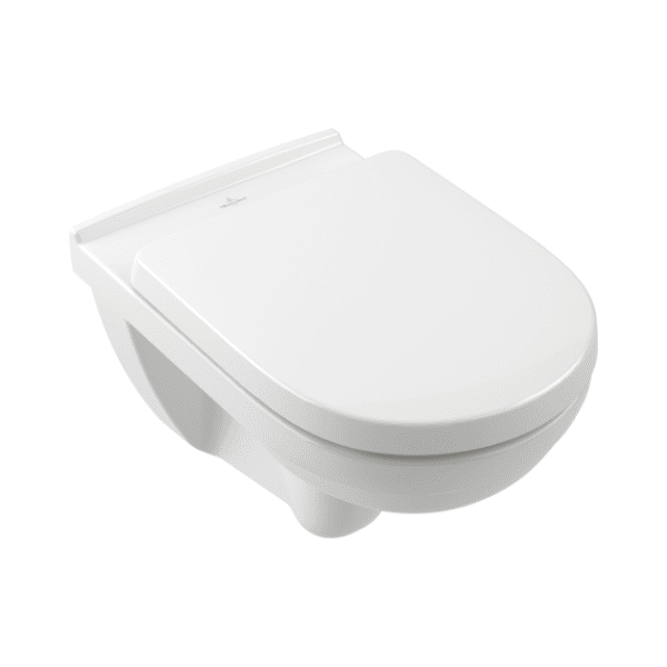 Villeroy & Boch O.Novo hangtoilet PACK DirectFlush (Hangtoilet + zitting met softclose) zonder spoelrand - wit - B360xD560 mm