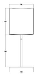 Gessi Rettangolo vergrootspiegel staand chroom 377mm