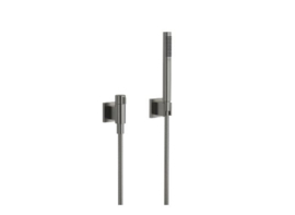 DORNBRACHT Symetrics Douchegarnituur met rozetten met debietregeling Dark Platinum matt
