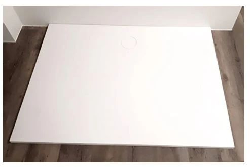 Easylux Solid Shower douchebak solid surface 1400 x 900 x 26 mm - wit mat - inclusief afdekplaatje