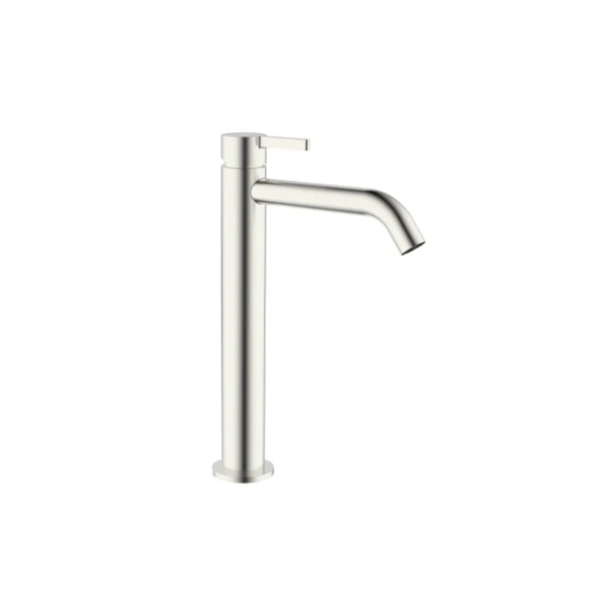 Easylux Vivo wastafelmengkraan verhoogd met coldstart - zonder lediging - Brushed Nikkel PVD