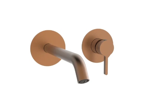 Easylux Vivo afwerkset voor muurinbouw wastafelmengkraan - Brushed Copper