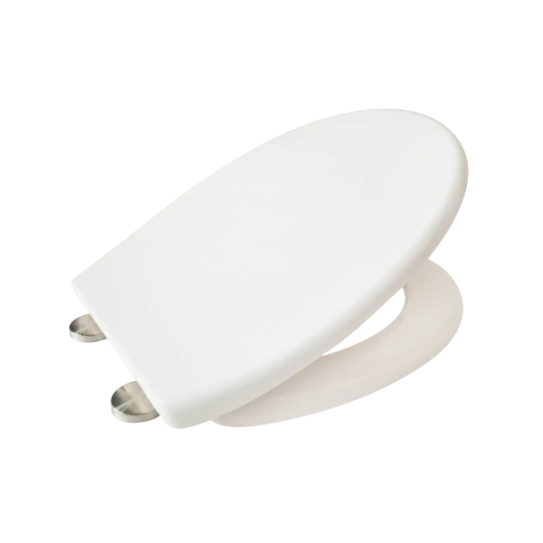 Easylux Uni Soft toiletzitting - wit - Scharnier inox - Softclose - Quick-Release