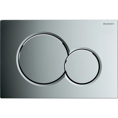 Geberit Sigma 01 bedieningsplaat - chroom - kunststof - 2 druktoetsen