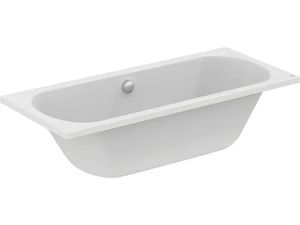 Easylux Como inbouw duo bad acryl 1800 x 800 mm - wit - middenafloop - zonder poten