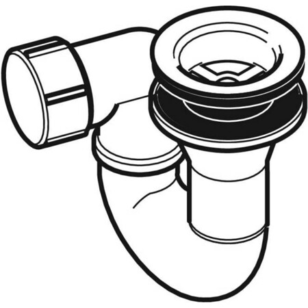 Geberit Standard PP douchesifon 55 mm - chroom