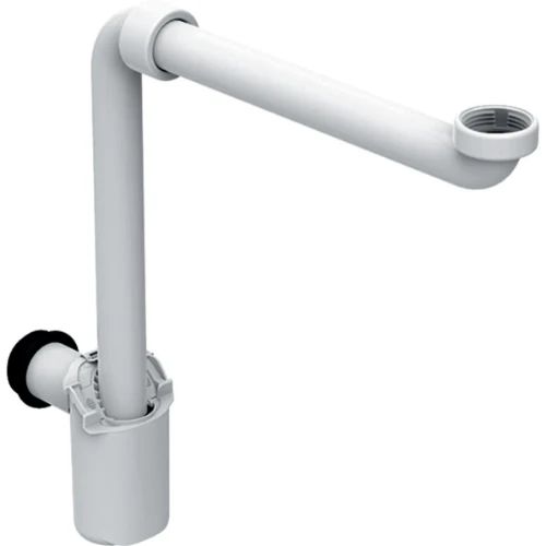 Geberit PP enkele buissifon plaatsbesparend 5/4 x 40 mm - wit - voor badkamermeubels