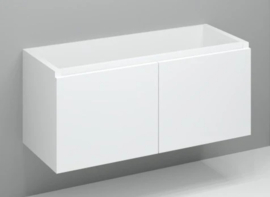 Easylux Kivu wastafelonderkast met 2 deuren greeploos 1200 x 475 x 520 mm - wit