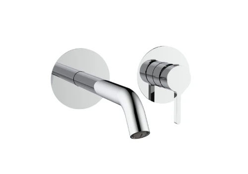 Easylux Vivo afwerkset voor muurinbouw wastafelmengkraan - chroom
