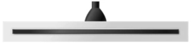 Carrodrain Liquid douchegoot inclusief rooster 800 mm - Black - debiet 31 l/m