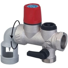 Inox Veiligheidsgroep Watts 3/4" voor staande boilers