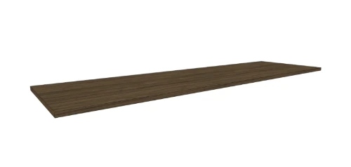 Easylux Klaire top - HPL wastafelblad 1600 x 460 x 18 mm - zonder uitsparing - walnut