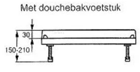 Huppe K EasyStep douchebak gietmarmer 1000 x 1000 x 30 mm - wit