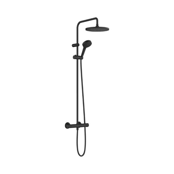 Hansgrohe Vernis Blend Showerpipe 240 1jet Ecosmart douchethermostaatset - zwart mat