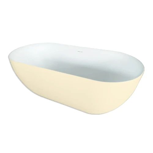 Easylux Obi vrijstaand bad 1700 x 780 mm - wit mat / ivoor - incl afvoer