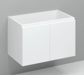 Easylux Kivu wastafelonderkast met 2 deuren greeploos 800 x 475 x 520 mm - wit