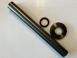 Easylux Vivo WSS buis met roset - Gun Metal PVD - staal mat