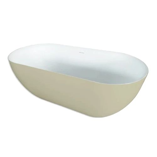 Easylux Obi vrijstaand bad 1700 x 780 mm - wit mat / zand - incl afvoer