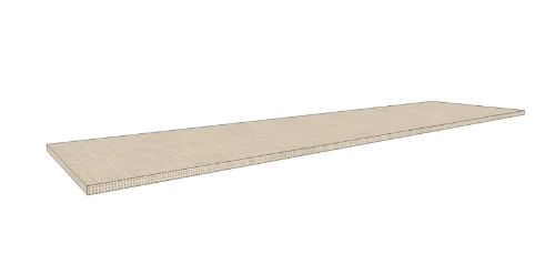 Easylux Klaire top - HPL wastafelblad 1800 x 460 x 18 mm - zonder uitsparing - linnen