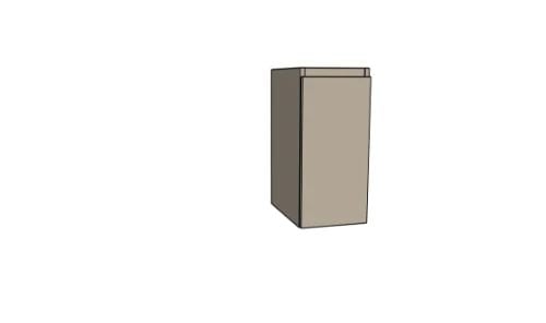 Easylux Klaire 65 - wastafelonderkast met 1 deur 300 x 435 x 650 mm - scharnier links - soft