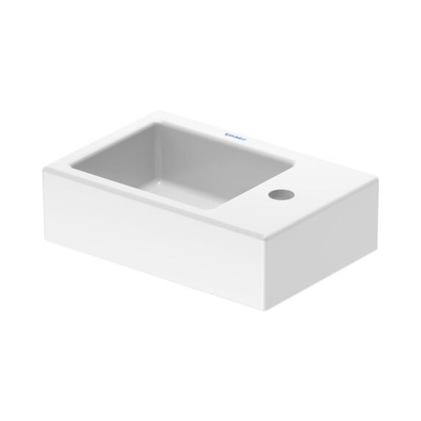 Duravit Vero Air handenwasser 380 x 250 x 140 mm - wit - met kraangat rechts - zonder overloop - incl bevestiging