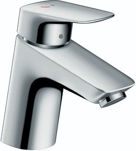 Hansgrohe Logis eengreepswastafelmengkraan - chroom - met automatische lediging - chroom - comfortzone 70 - safety function