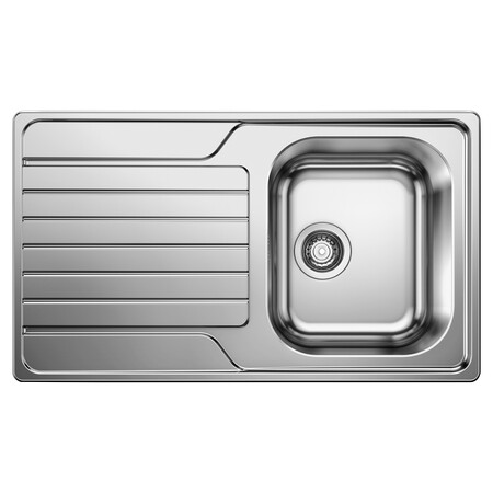 Blanco Dinas inb spoeltafel omkeerb incl garnituur rvs 18/10 45S 86x50cm