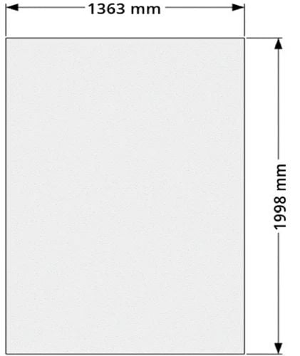 Easylux Open Wall glaswand voor inloopdouche 1370 x 2000 x 8 mm - transparant anti kalk - zonder profiel en stabilisatiestang