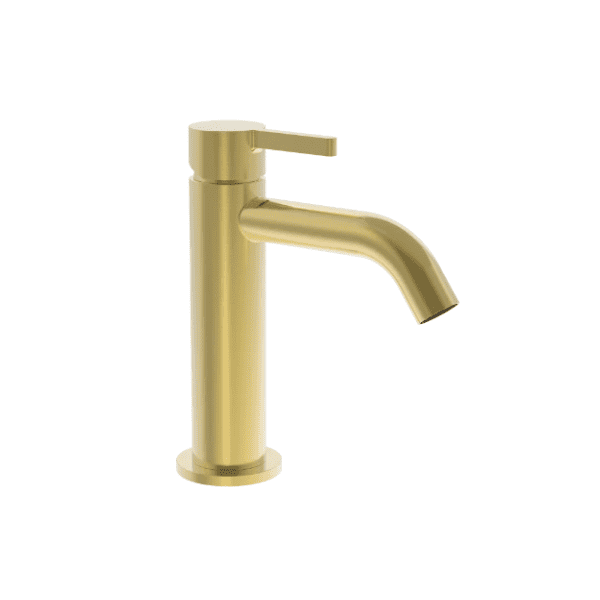 Easylux Vivo wastafelmengkraan met coldstart - zonder lediging - Brushed Gold PVD