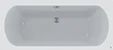 Easylux Como inbouw duo bad acryl 1800 x 800 mm - wit - middenafloop - zonder poten