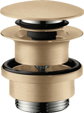 Hansgrohe Push-Open afvoerplug 5/4 x 64 mm - Click-Clack - Brushed Bronze