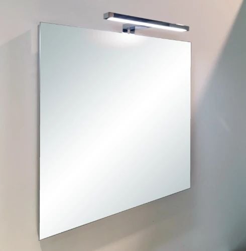 Easylux Universal spiegelpaneel 600 x 600 mm - aluminium kader - zonder verlichting met schakelaar